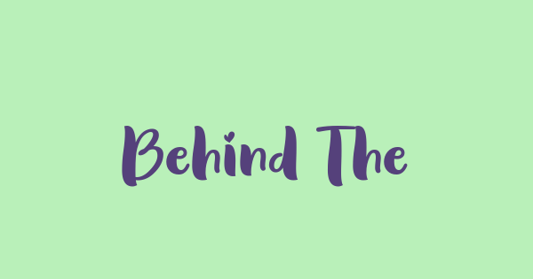 Behind The Scenery font thumbnail